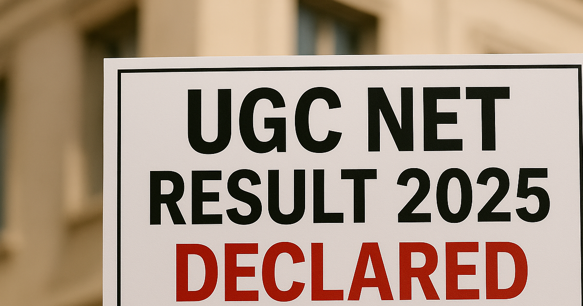 UGC NET Result 2025