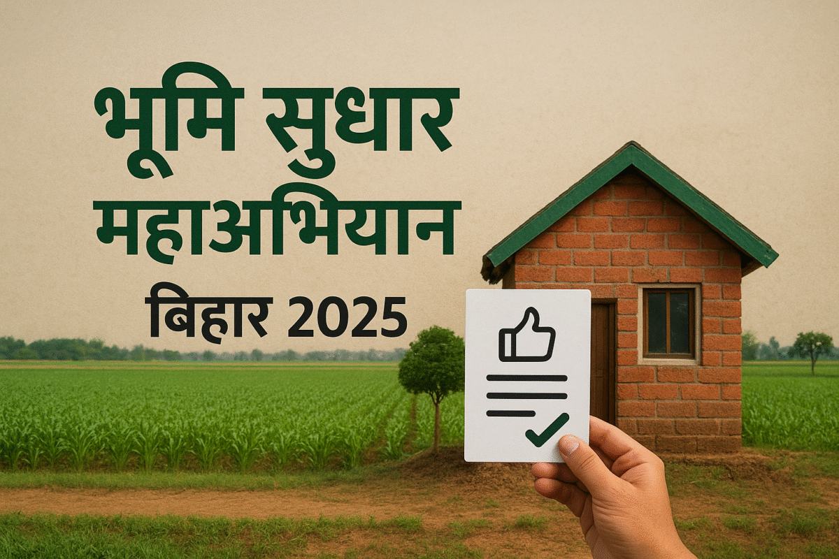 बिहारभूमि सुधार महा-अभियान 2025: बिहार सरकार का बड़ा कदम, किसानों को जमीन से जुड़े दस्तावेज़ घर-घर मिलेंगे