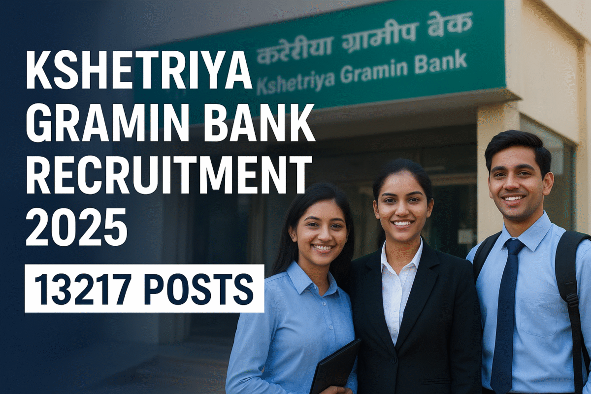 Kshetriya Gramin Bank Recruitment 2025 – 13217 Posts, Apply Online at ibps.in